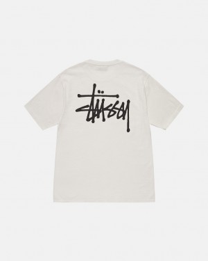 Beige Men's Stussy Basic Stussy Tees Bangkok | Thailand IZI-3889