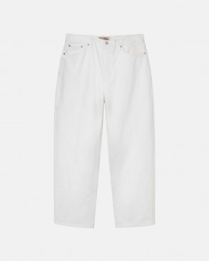 Beige Men's Stussy Big Ol' Jean Overdyed Pants Bangkok | Thailand DVK-1794