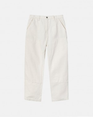 Beige Men's Stussy Work Pant Canvas Pants Bangkok | Thailand BDR-5617