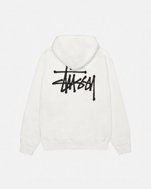 Beige Women's Stussy Basic Stussy Hoodie Pigment Dyed Hoodie Bangkok | Thailand NFN-2407