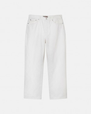 Beige Women's Stussy Classic Jean Overdyed Pants Bangkok | Thailand GJD-2974