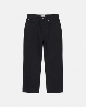 Black Men's Stussy Classic Jean Overdyed Denim Bangkok | Thailand XWE-4993