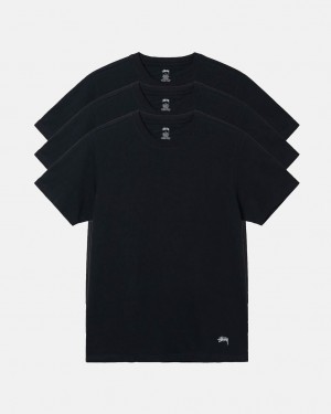 Black Men's Stussy Stussy Undershirt Shirts Bangkok | Thailand XUD-8336