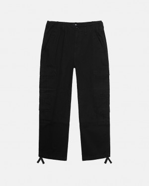 Black Men's Stussy Surplus Cargo Ripstop Pants Bangkok | Thailand CPK-9798