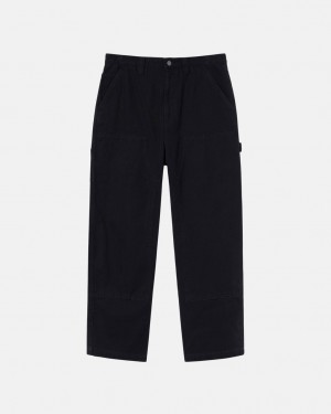 Black Men's Stussy Work Pant Canvas Pants Bangkok | Thailand CAY-6657