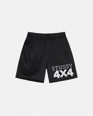 Black Women's Stussy 4X4 Mesh Shorts Bangkok | Thailand OAX-5868