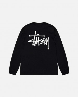 Black Women's Stussy Basic Stussy Ls Tees Bangkok | Thailand SQG-2017