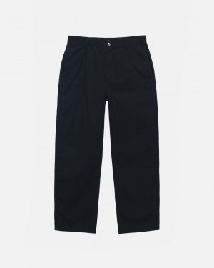 Black Women's Stussy Workgear Trouser Twill Pants Bangkok | Thailand THA-2747