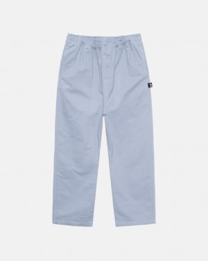 Blue Men's Stussy Brushed Beach Pants Bangkok | Thailand EZH-5501