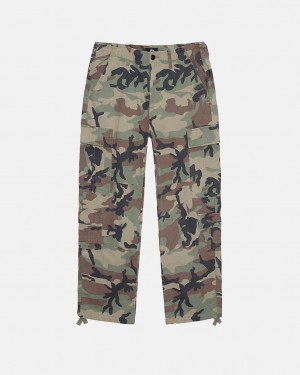 Camo Men's Stussy Surplus Cargo Ripstop Pants Bangkok | Thailand IYP-9611