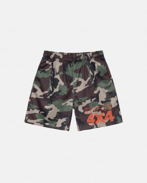 Camo Women's Stussy 4X4 Mesh Shorts Bangkok | Thailand NUG-9928