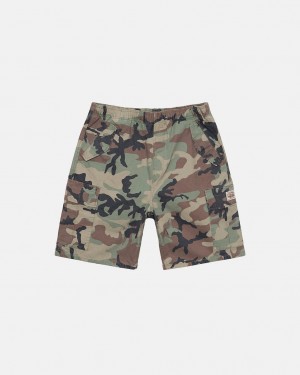 Camo Women's Stussy Ripstop Cargo Beach Shorts Bangkok | Thailand GVZ-7007