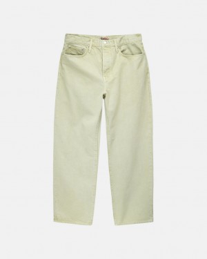 Cream Women's Stussy Double Dye Big 'Ol Jeans Pants Bangkok | Thailand FHK-1982