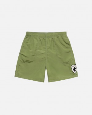 Green Women's Stussy Surfman Patch Water Short Swimwear Bangkok | Thailand RTD-7543