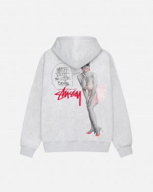 Grey Men's Stussy Skate Tough Hoodie Bangkok | Thailand PON-7162