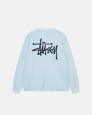 Light Blue Women's Stussy Basic Stock Ls Thermal Tops Bangkok | Thailand AAY-2257