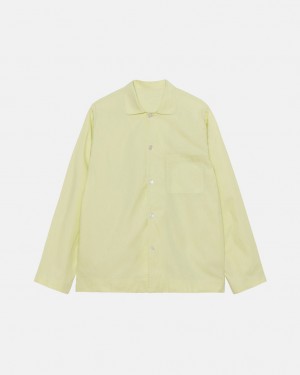 Light Green Women's Stussy Tekla Poplin Pyjama Shirts Bangkok | Thailand LUW-8034