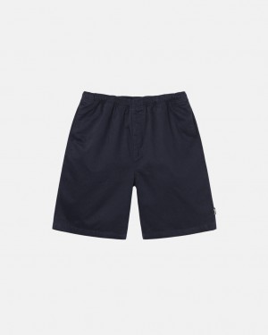 Navy Women's Stussy Brushed Beach Shorts Bangkok | Thailand ORV-1100