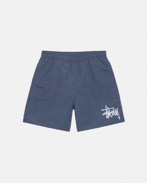 Navy Women's Stussy Water Short Big Basic Shorts Bangkok | Thailand CNV-2342