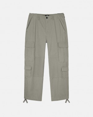 Olive Men's Stussy Surplus Cargo Ripstop Pants Bangkok | Thailand TVM-4816