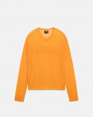 Orange Men's Stussy Loose Knit Sweaters Bangkok | Thailand PXD-9220