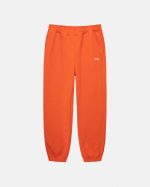 Orange Men's Stussy Overdyed Stock Logo Pant Sweatshirts Bangkok | Thailand JVW-4180