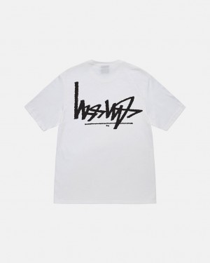 White Men's Stussy Flipped Tees Bangkok | Thailand LRC-7729