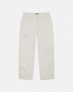 White Men's Stussy Workgear Trouser Twill Pants Bangkok | Thailand JCL-1415