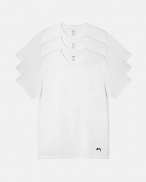 White Women's Stussy Stussy Undershirt Shirts Bangkok | Thailand XUK-9996