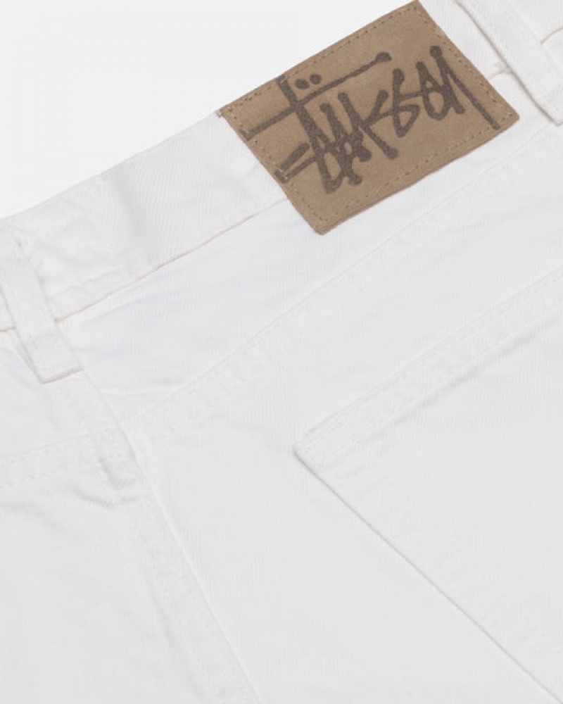 Beige Men's Stussy Big Ol' Jean Overdyed Denim Bangkok | Thailand GXC-2616