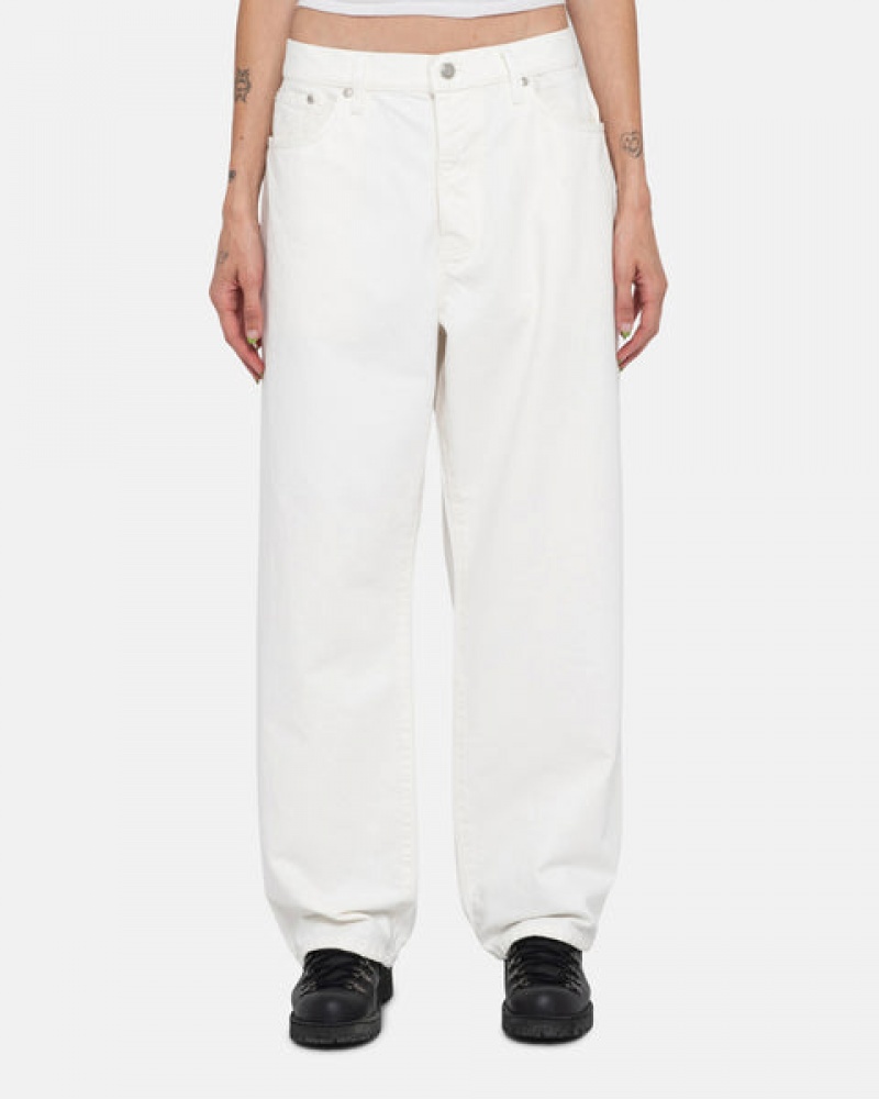 Beige Men's Stussy Big Ol' Jean Overdyed Pants Bangkok | Thailand DVK-1794