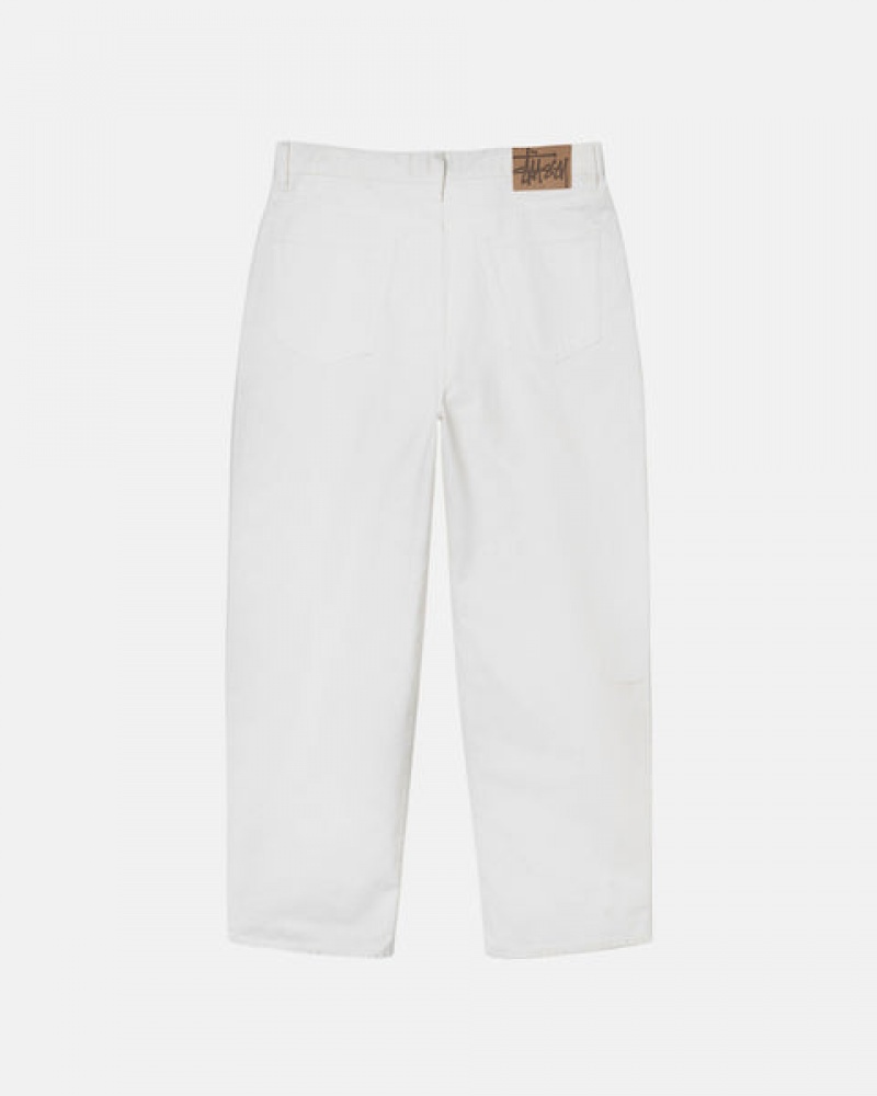 Beige Men's Stussy Big Ol' Jean Overdyed Pants Bangkok | Thailand DVK-1794