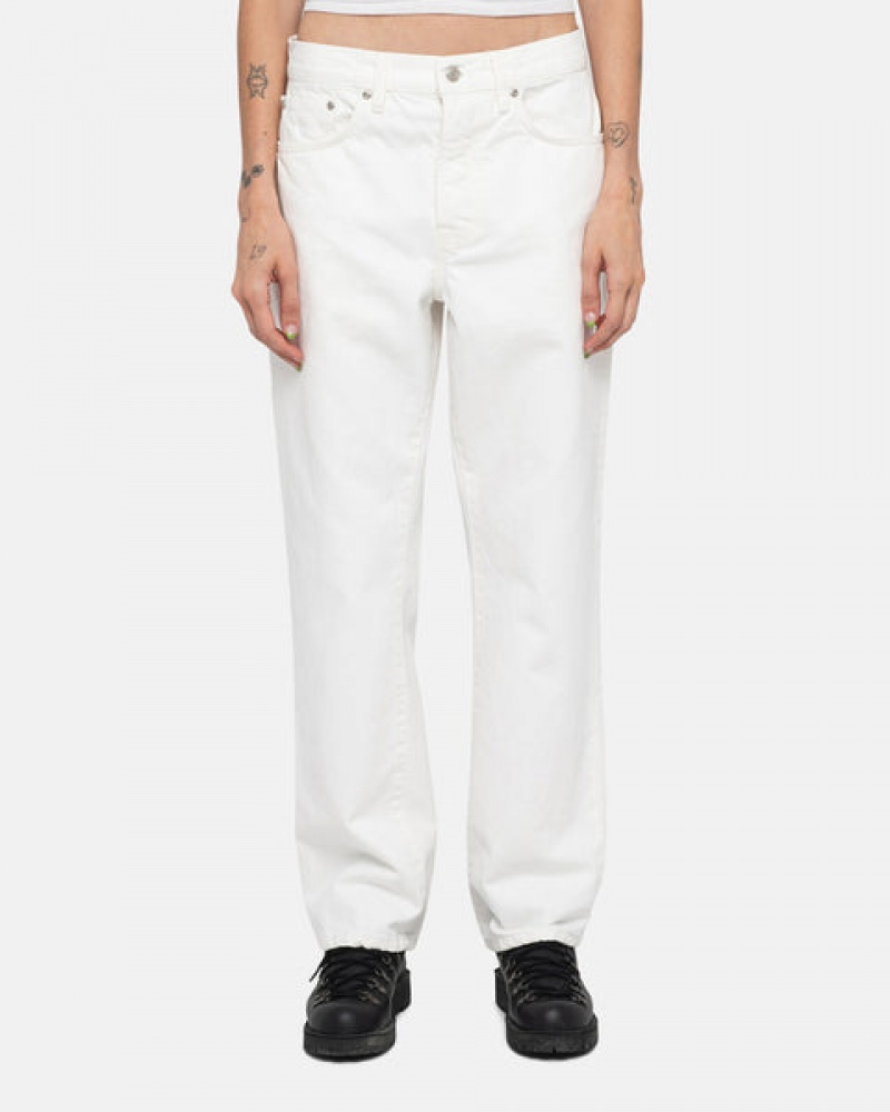 Beige Men's Stussy Classic Jean Overdyed Pants Bangkok | Thailand CZH-4146