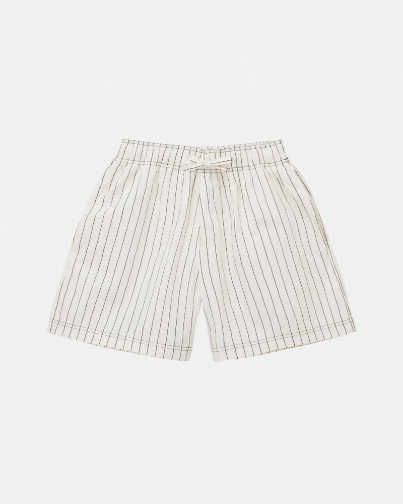 Beige Women\'s Stussy Tekla Poplin Pyjama Shorts Bangkok | Thailand ANI-4843