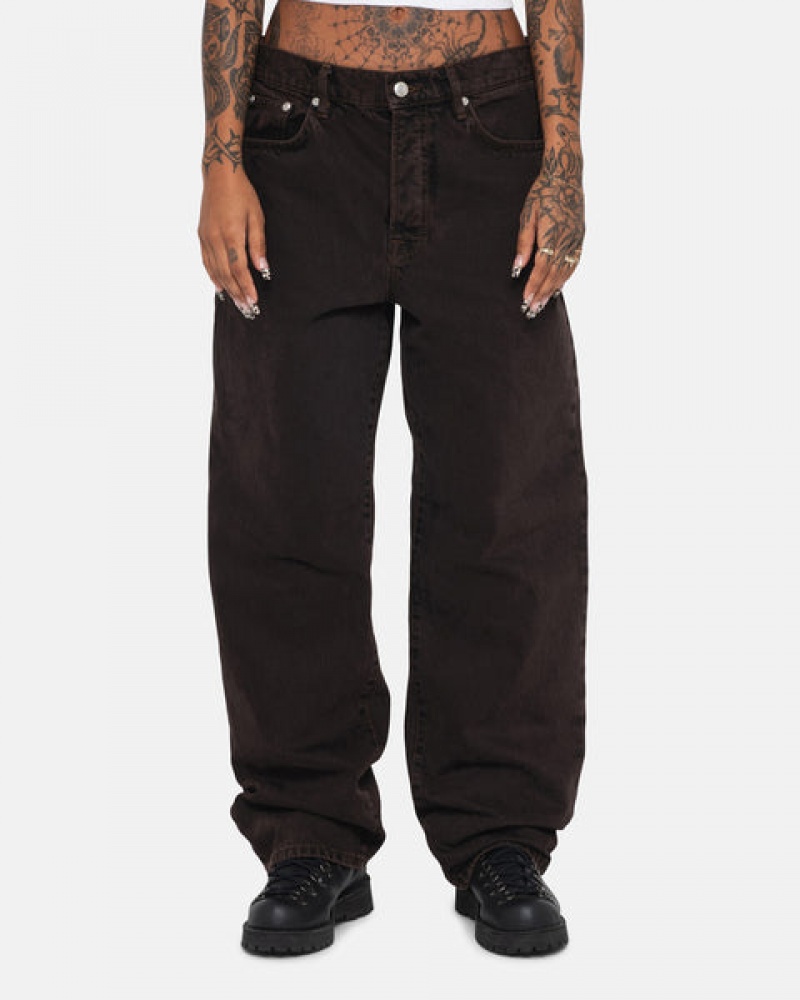 Black Men's Stussy Big Ol' Jean Denim Pants Bangkok | Thailand YNB-3032