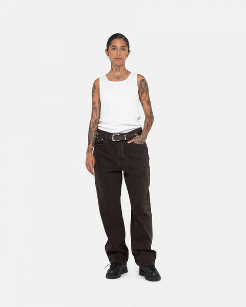 Black Men's Stussy Big Ol' Jean Denim Pants Bangkok | Thailand YNB-3032