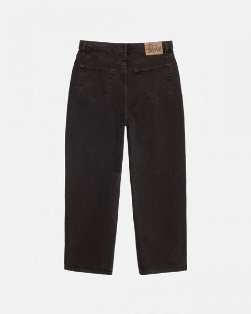 Black Men's Stussy Big Ol' Jean Denim Pants Bangkok | Thailand YNB-3032