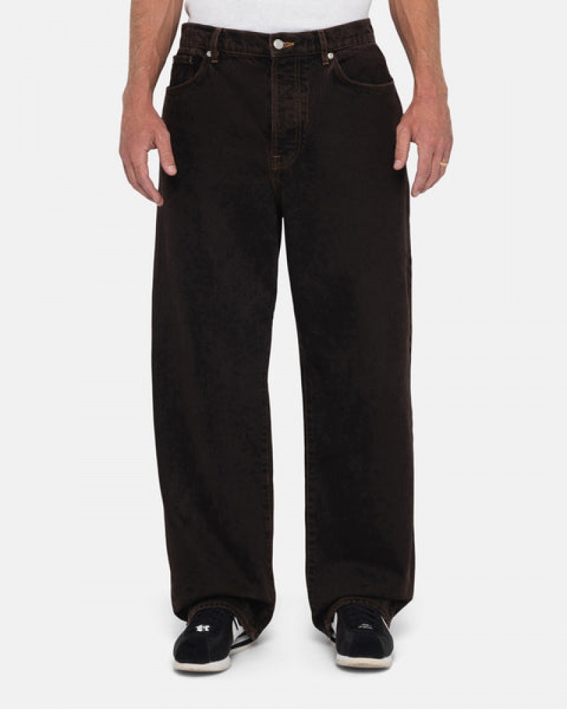 Black Men's Stussy Big Ol' Jean Denim Pants Bangkok | Thailand YNB-3032