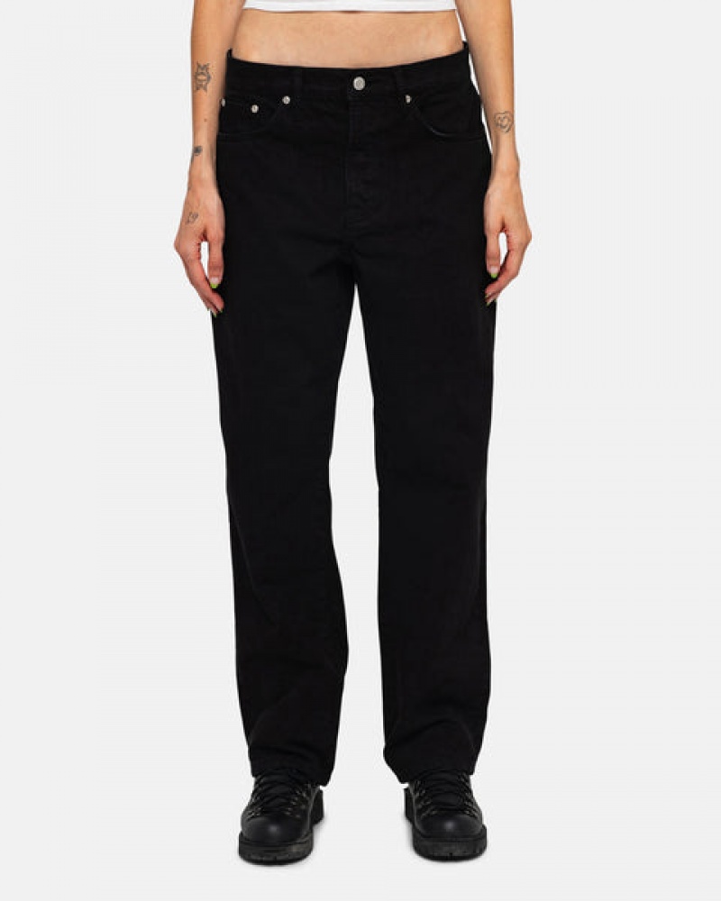 Black Men's Stussy Classic Jean Overdyed Denim Bangkok | Thailand XWE-4993