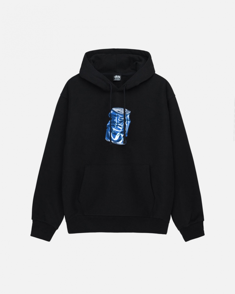 Black Men\'s Stussy Soda Can Hoodie Bangkok | Thailand PCQ-8676