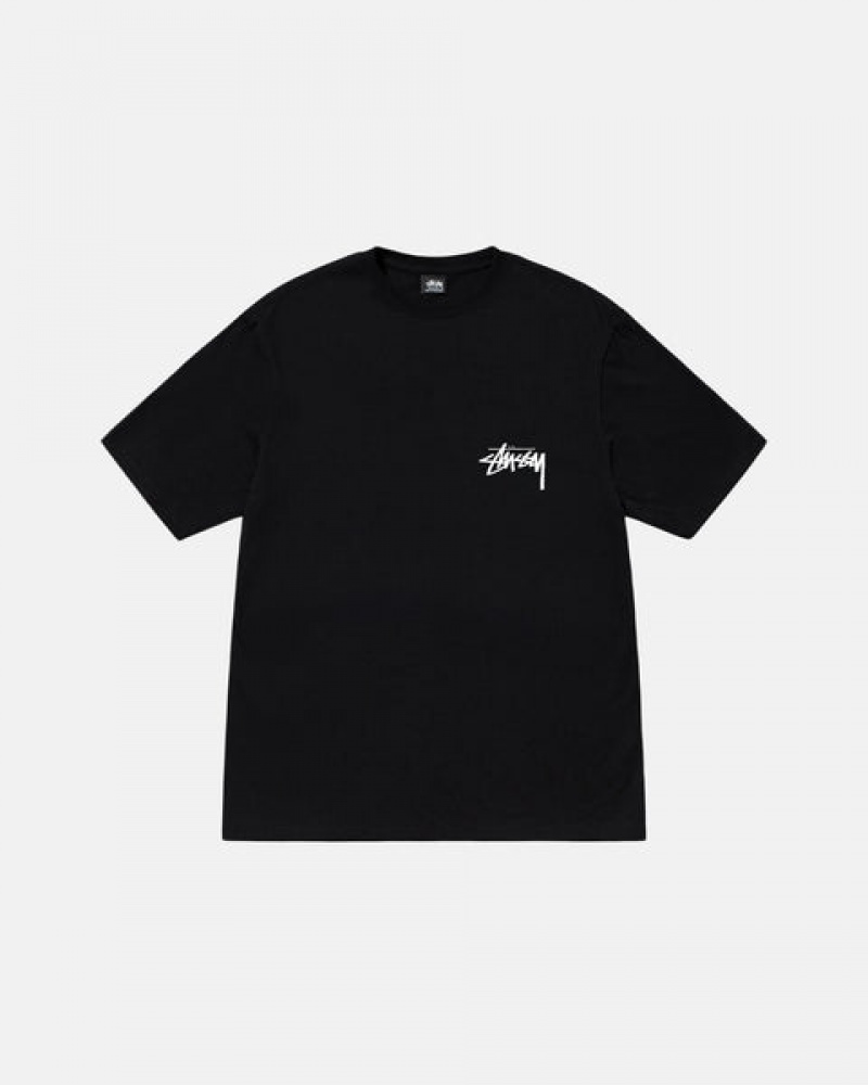 Black Men's Stussy Suits Tees Bangkok | Thailand USW-2848