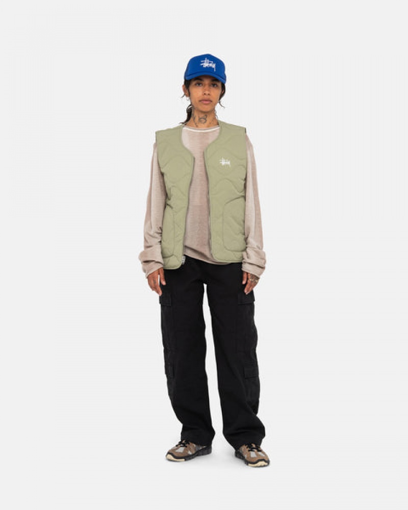 Black Men's Stussy Surplus Cargo Ripstop Pants Bangkok | Thailand CPK-9798