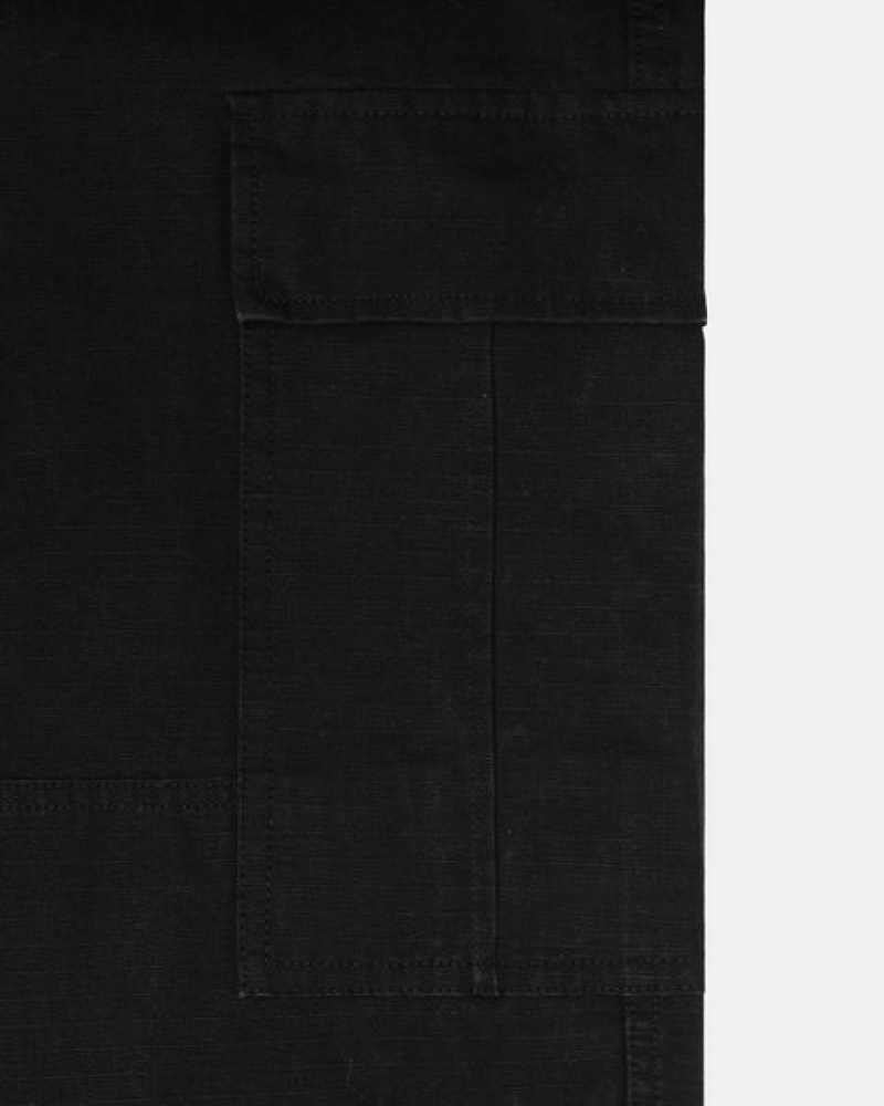 Black Men's Stussy Surplus Cargo Ripstop Pants Bangkok | Thailand CPK-9798