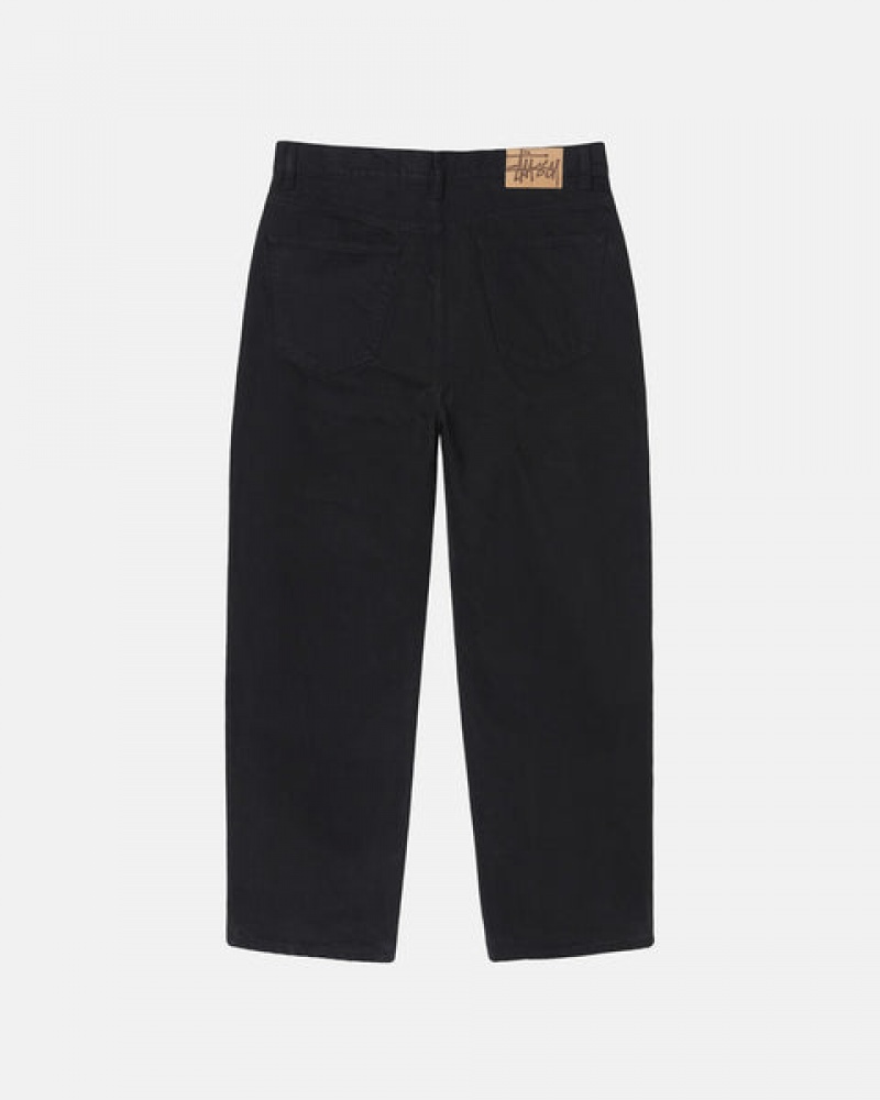 Black Women's Stussy Big Ol' Jean Overdyed Pants Bangkok | Thailand KTG-5392