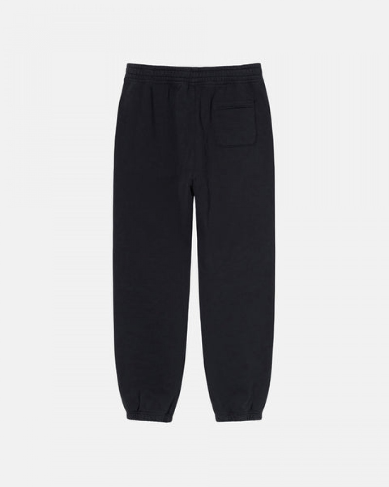 Black Women's Stussy Overdyed Stock Logo Sweatpants Bangkok | Thailand CIL-7759