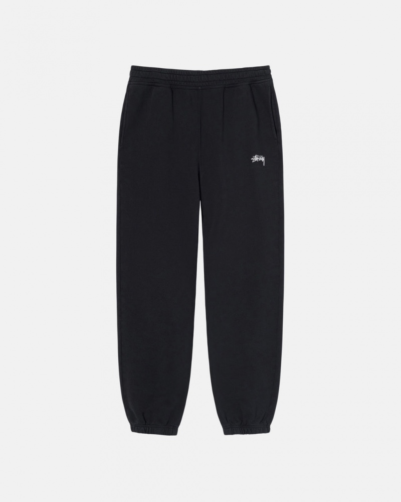 Black Women\'s Stussy Overdyed Stock Logo Sweatpants Bangkok | Thailand CIL-7759