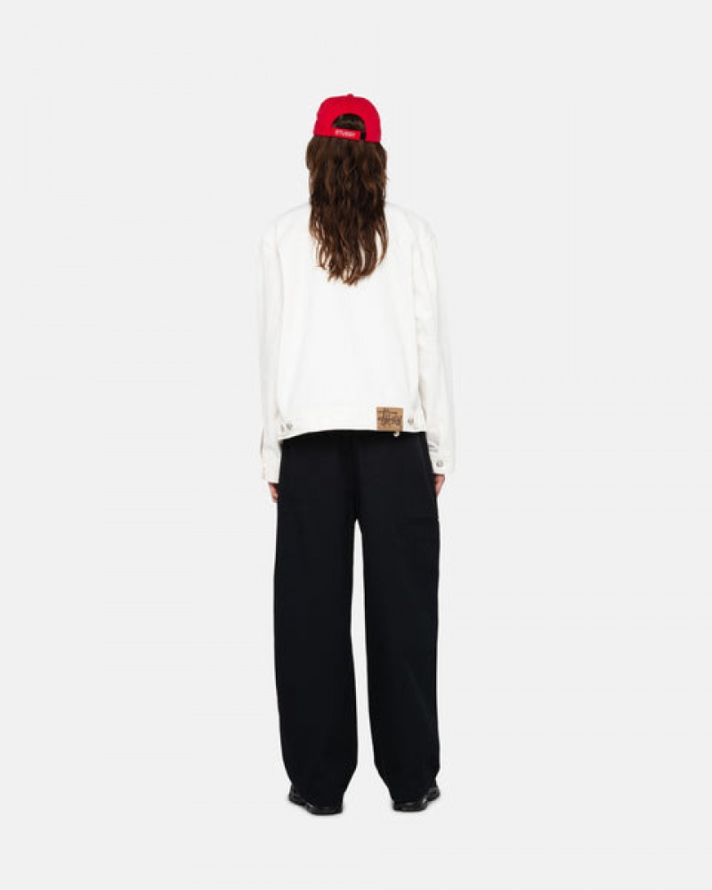 Black Women's Stussy Workgear Trouser Twill Pants Bangkok | Thailand THA-2747