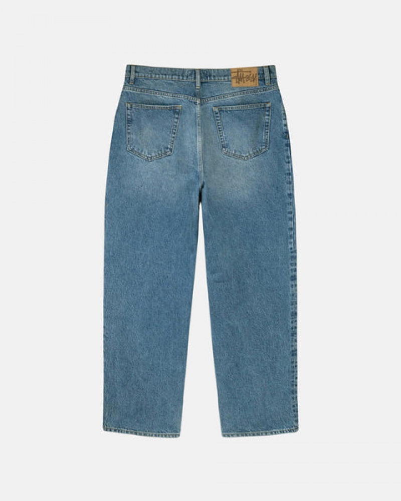 Blue Men's Stussy Big Ol' Jean Denim Pants Bangkok | Thailand JBK-6709