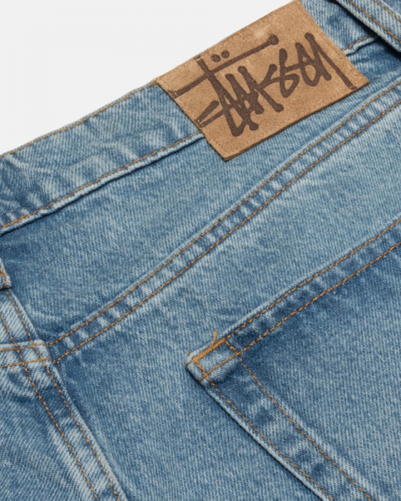 Blue Men's Stussy Big Ol' Jean Denim Pants Bangkok | Thailand JBK-6709