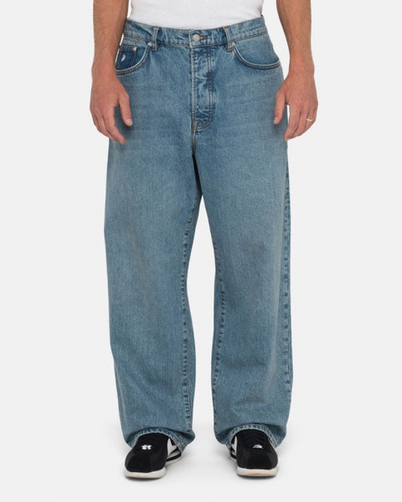 Blue Men's Stussy Big Ol' Jean Denim Pants Bangkok | Thailand JBK-6709